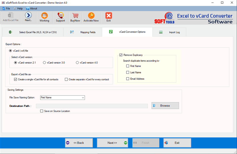excel to vcard converter